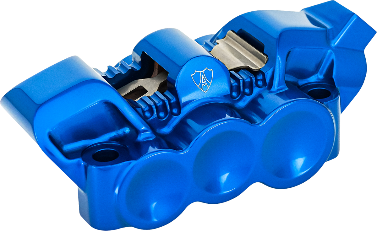 Monoblock Radial Brake Caliper - 100 mm - Left - Blue