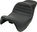 Chariot Seat - Black Classic Stitch - Black Logo - FLH/FLT '09-'23.5