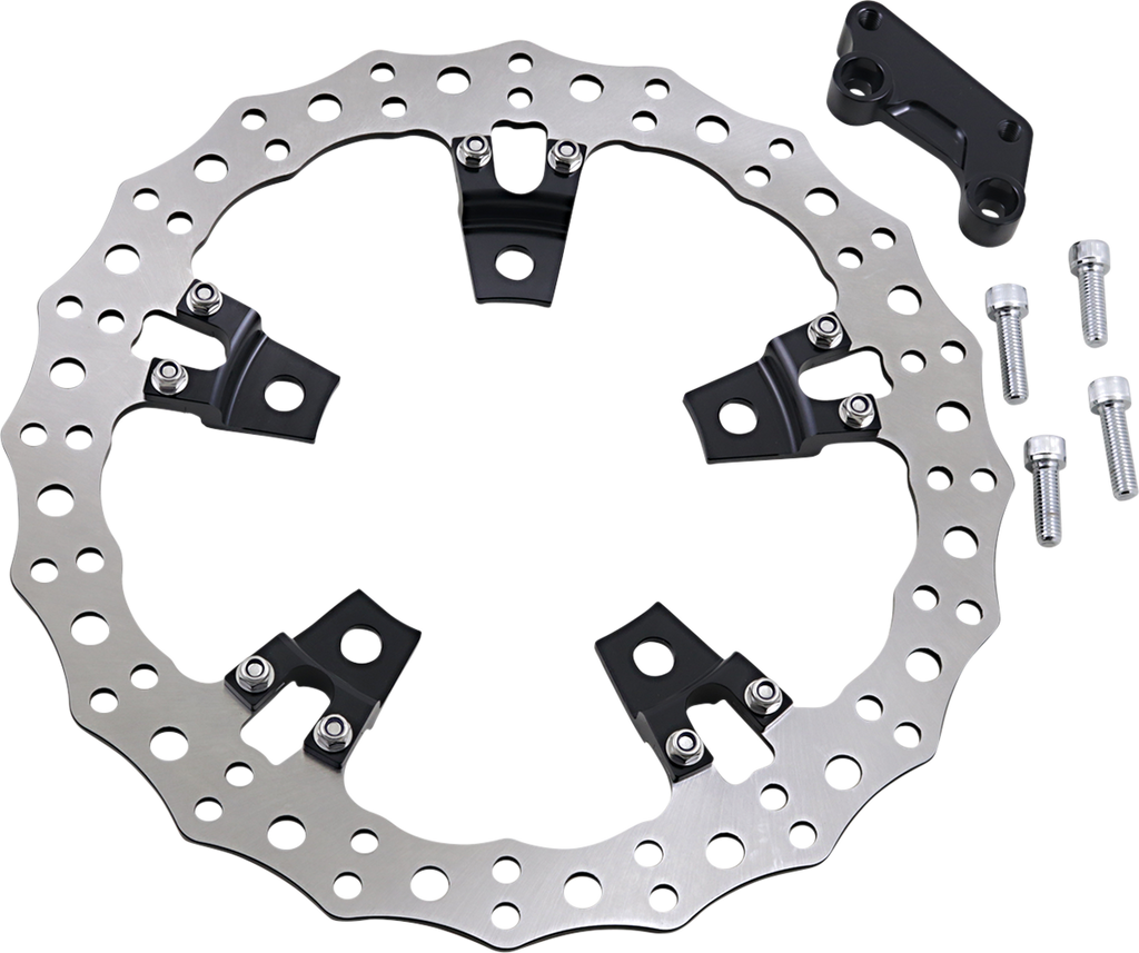 Jagged Left Brake Rotor - Touring - 14"