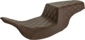 Step-Up Seat - Full Lattice Stitch - Brown