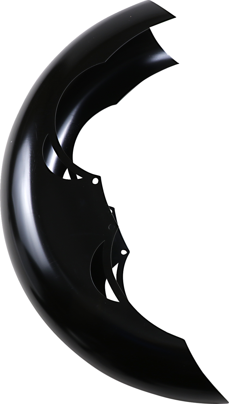 Tude Front Fender - Black - 16"-19" Wheel - HD Touring/Trike