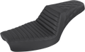 Step-Up Seat - Front Tuck-n-Roll/Rear Lattice Stitch - Black