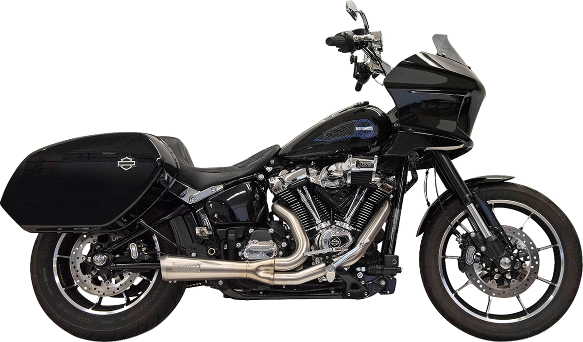 2-into-1 Ripper Exhaust System with Megaphone Muffler - Shor