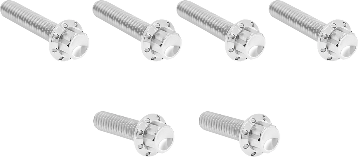 Bolt Kit - Cable Clutch - Titanium - 12-Point - M8/Twin Cam - Polished