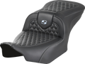 Roadsofa™ Seat - without Backrest - Honeycomb - Silver Stitch - FLTR/FLHX '23-'24
