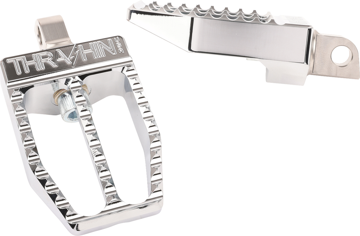 Militant Foot Pegs - Front/Rear - Chrome
