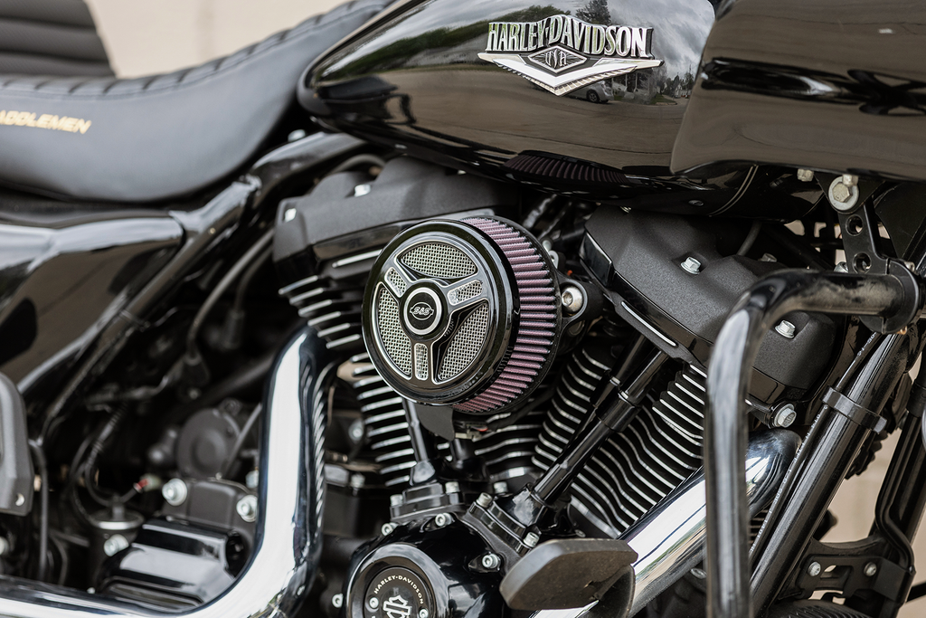 Air Cleaner Cover - Triple-Spoke - Black