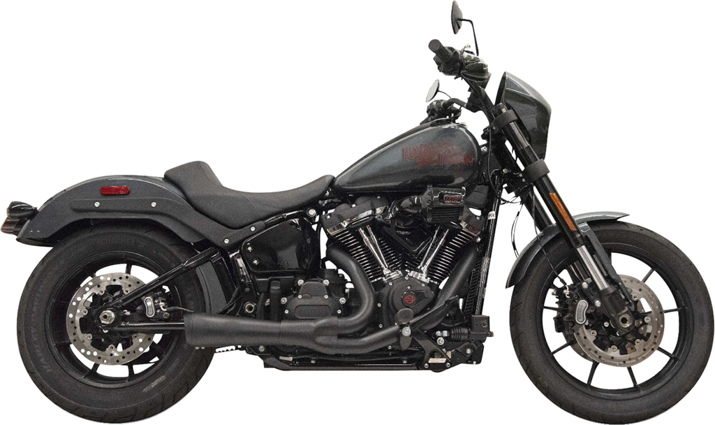2-into-1 Ripper Exhaust System with Megaphone Muffler - Shor