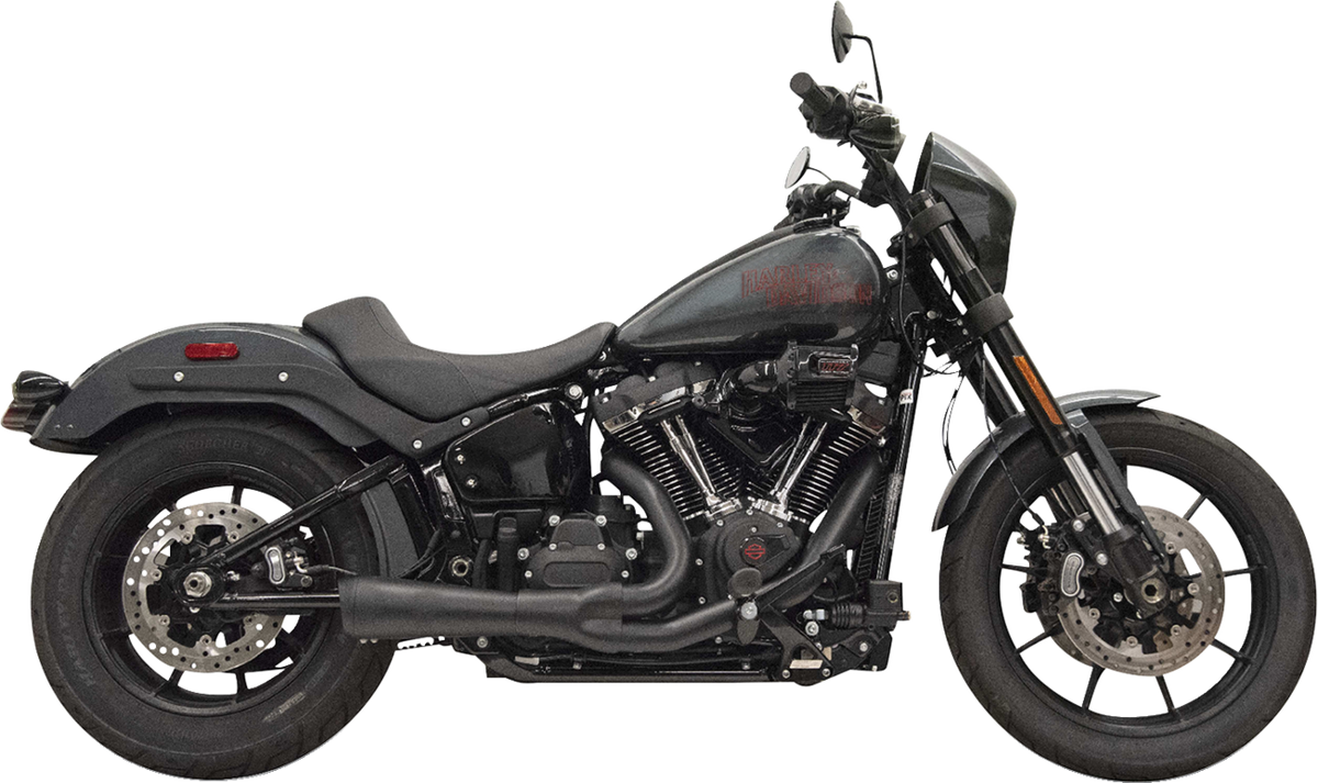 2-into-1 Ripper Exhaust System with Megaphone Muffler - Shor