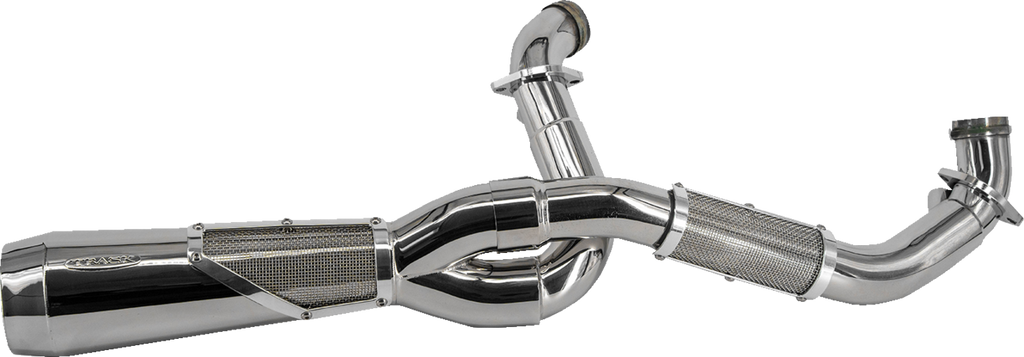 2-into-1 Big Sexy Exhaust System - Brushed Stainless Steel