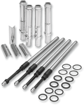 Quickee Pushrod Kit with Chrome Covers - Twin Cam