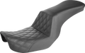Step-Up Seat - Front Lattice Stitch - Black - Dyna
