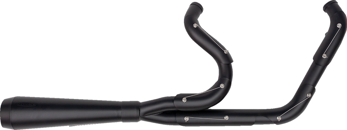 2-into-1 Assault Exhaust System - Full Black on Black