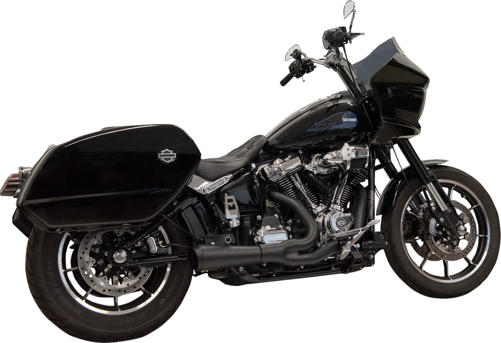 2-into-1 Ripper Exhaust System with Megaphone Muffler - Shor