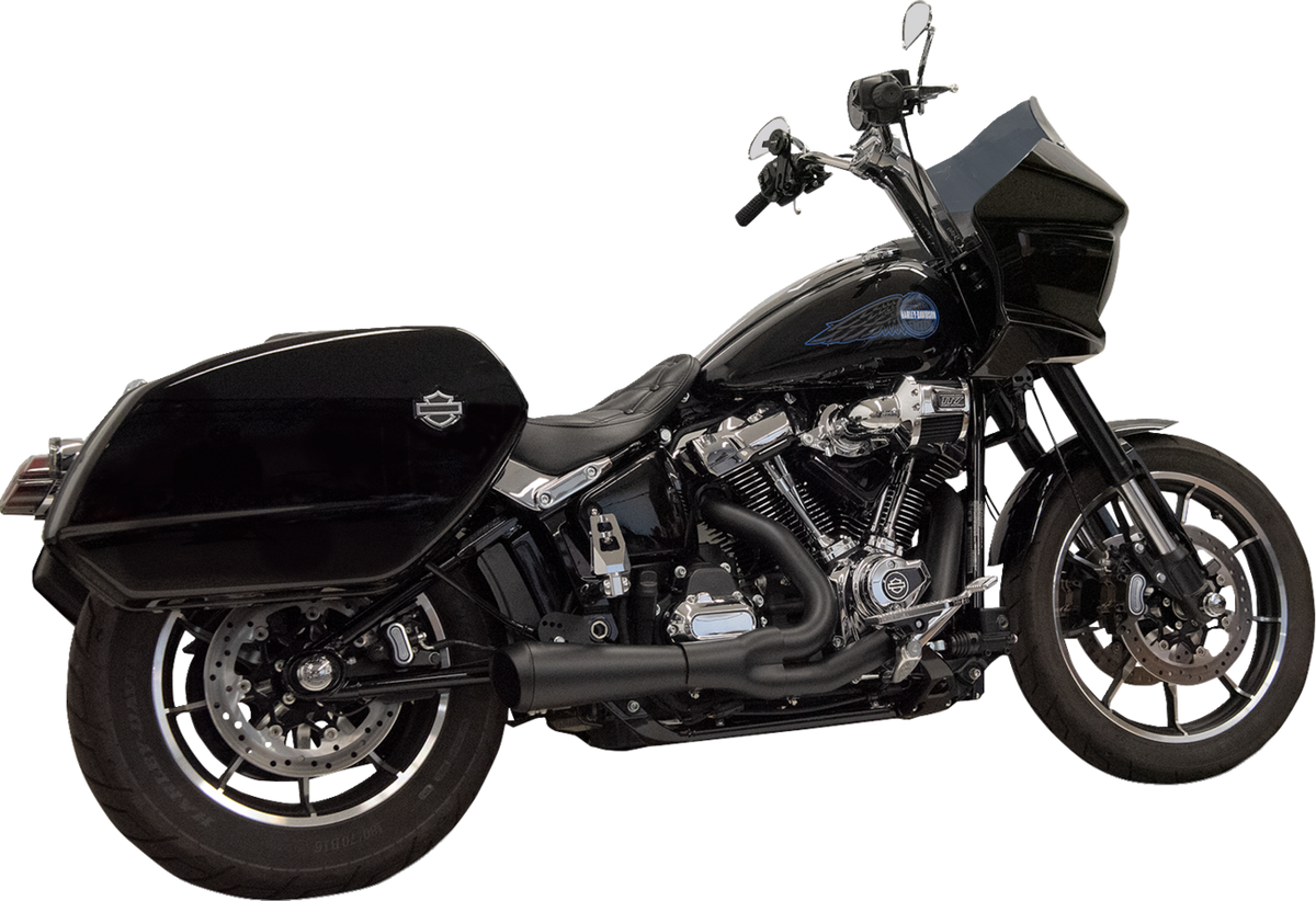 2-into-1 Ripper Exhaust System with Megaphone Muffler - Shor