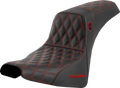 Pro Series SDC Performance Seat - w/o Backrest - Red Stitch - FXBB/FXST '18-'23