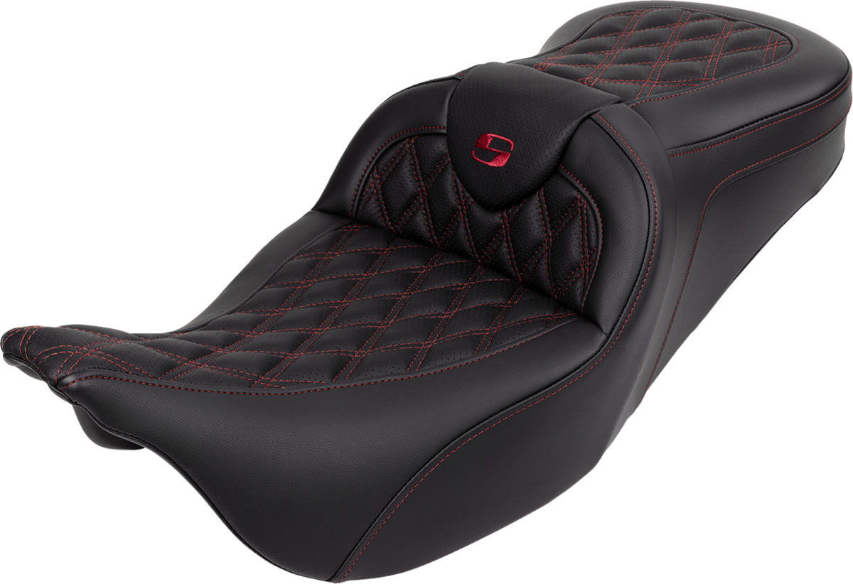 Roadsofa™ Seat - with Backrest - Wine Berry Stitch - FL '08-'23