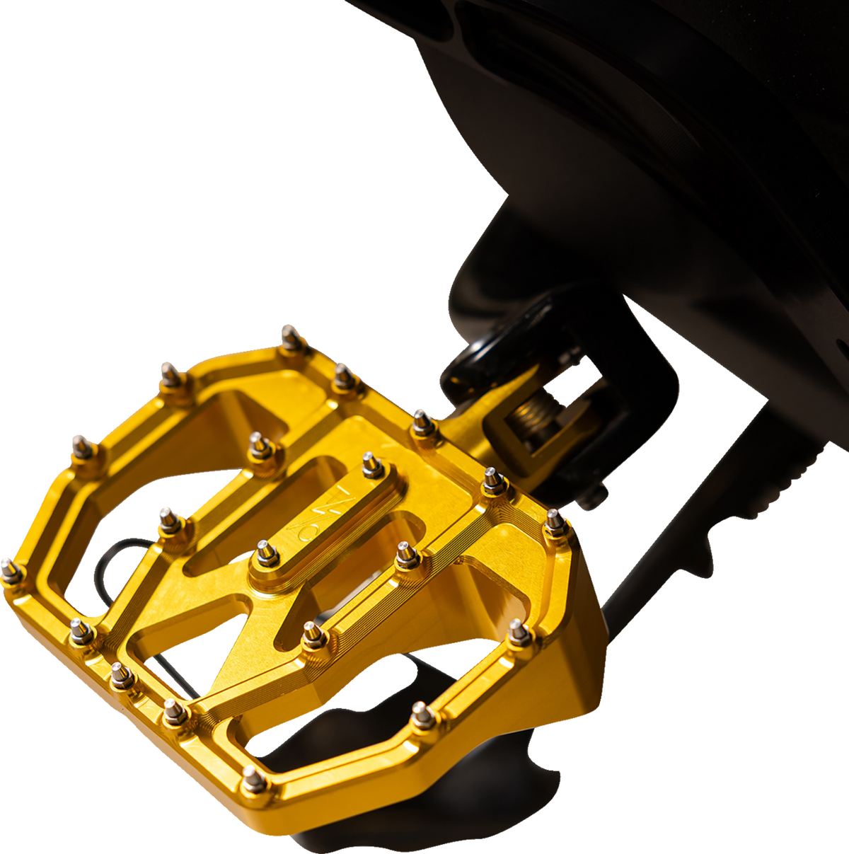 Mini Aggressor Floorboards - Gold - Rear