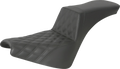 Step-Up Seat - Front Lattice Stitch - Black
