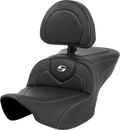 Roadsofa™ Seat - Carbon Fiber - Silver Stitch/Silver Logo - with Backrest - FL '23-'24