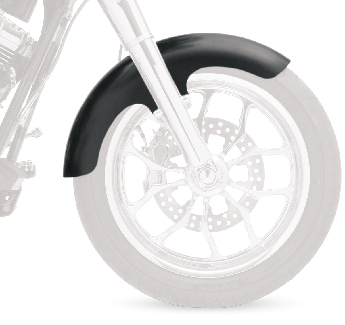 Thickster Front Fender - Black - 16"-19" Wheel - HD Touring/Trike