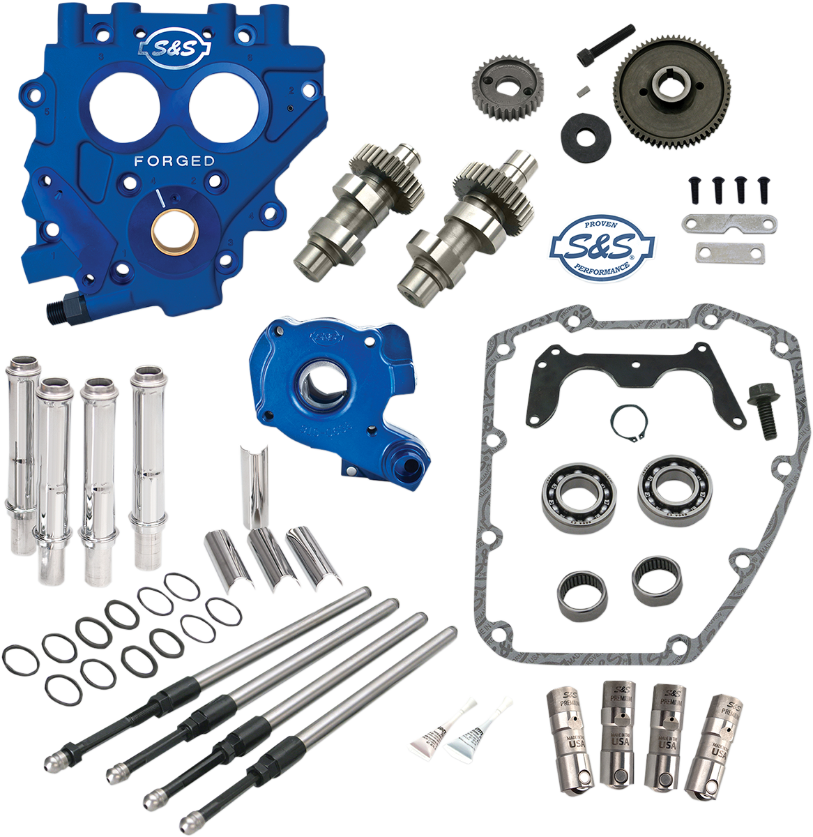 Cam Chest with Plate Kit - 509G - Standard Cams - Twin Cam