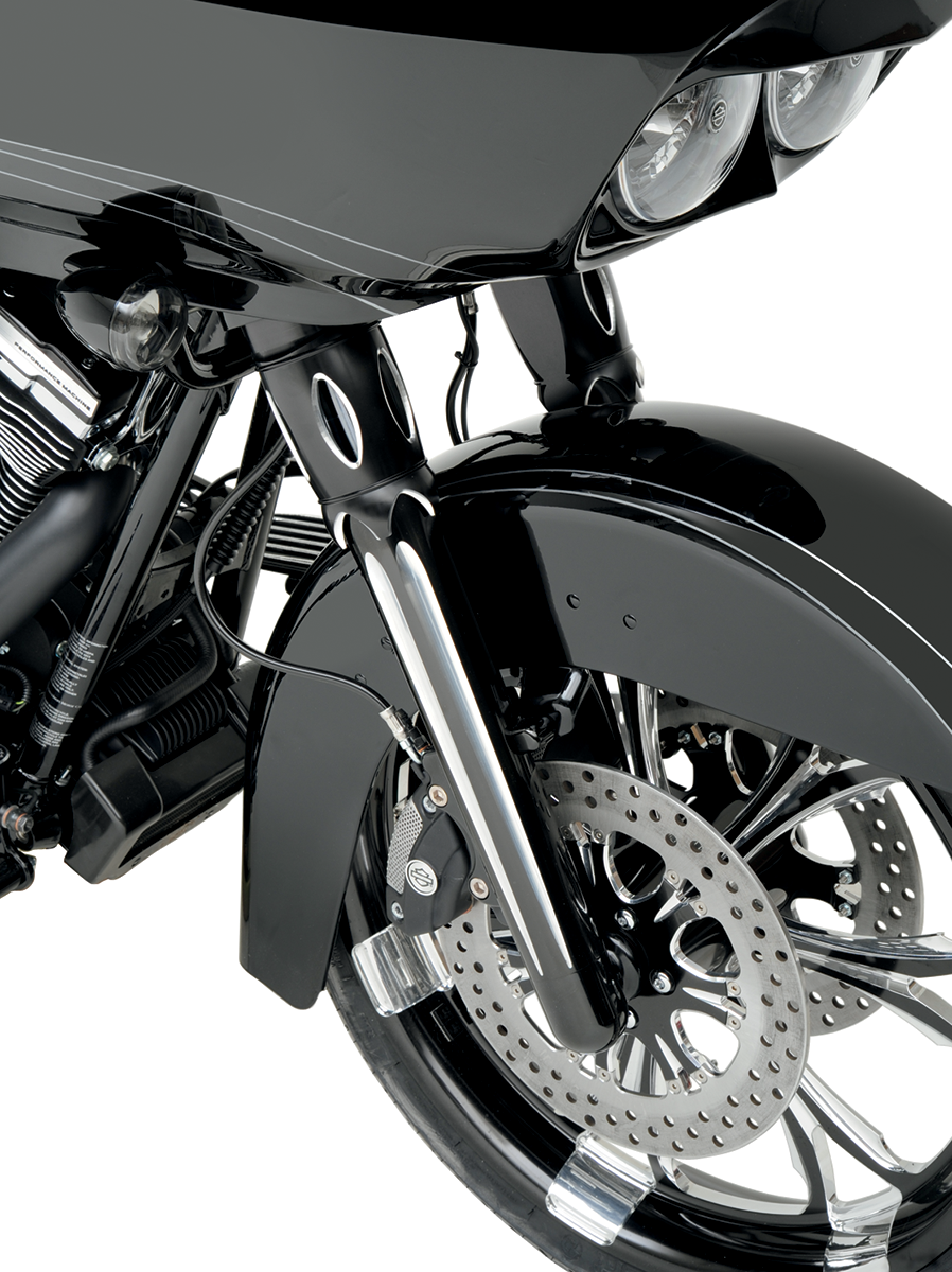 Fork Legs - Black Anodized - Deep Cut - Dual Disc - '00-'07 FLT