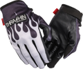 Stealth Leather Palm Flame Gloves - Gray - Medium