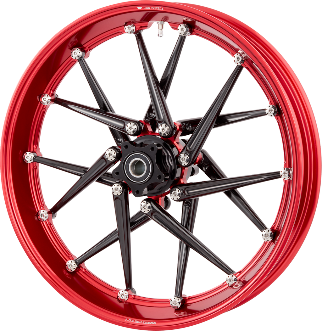 Spoken Rim - Red Rim/Black Spokes - 18x5.5