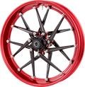 Spoken Rim - Red Rim/Black Spokes - 21x3.5