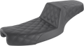 Step-Up Seat - Full Lattice Stitch - Black - Dyna