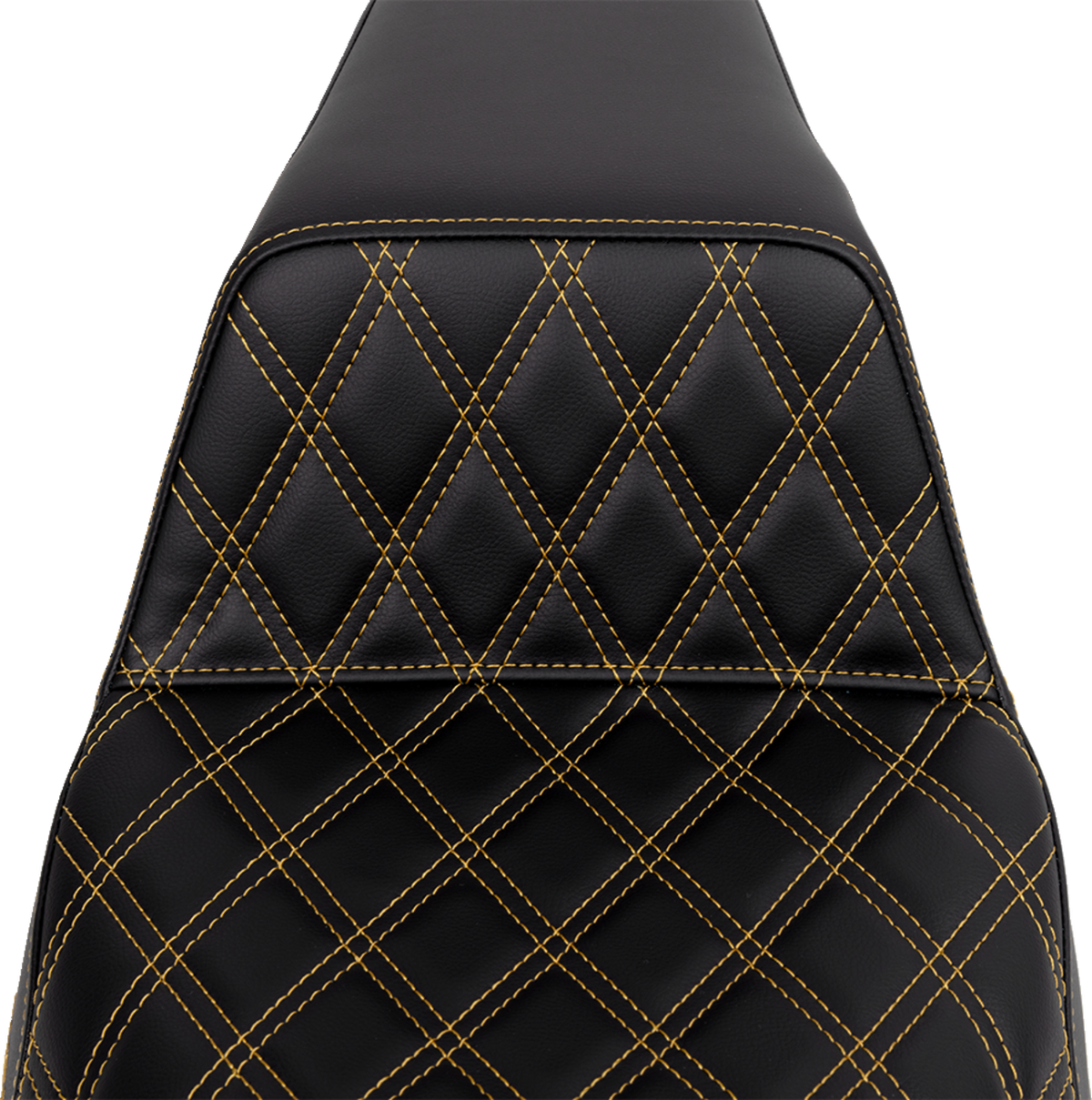Step-Up Seat - Front Lattice Stitch - Gold Stitch - FLH/FLT '08-'23