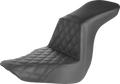 Step-Up Seat - Front Lattice Stitch - Black