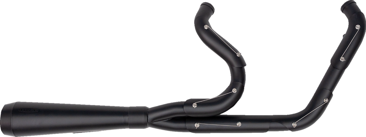 2-into-1 Assault Exhaust System - Full Black on Black