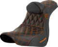 Pro Series SDC Performance Seat - w/ Backrest - Orange Stitch - FL/FX '18-'23