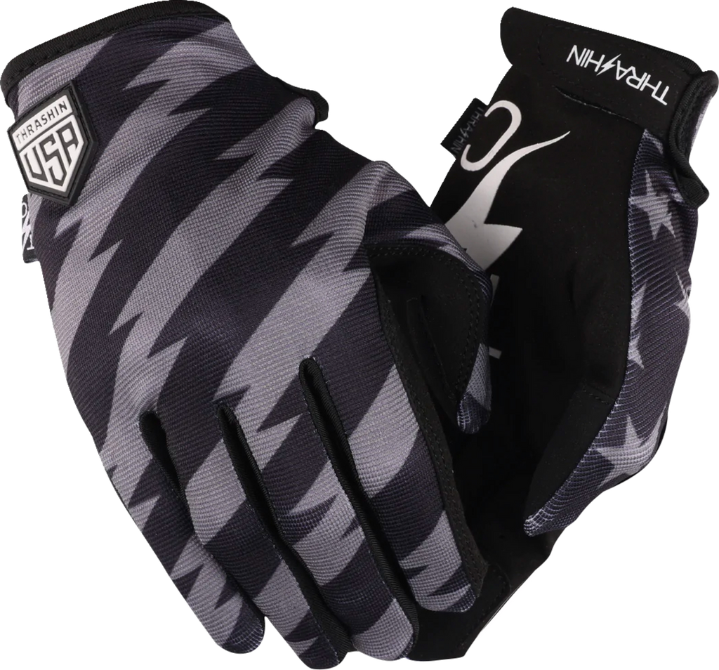 Stars & Bolts Stealth Gloves - Black/Gray - Medium