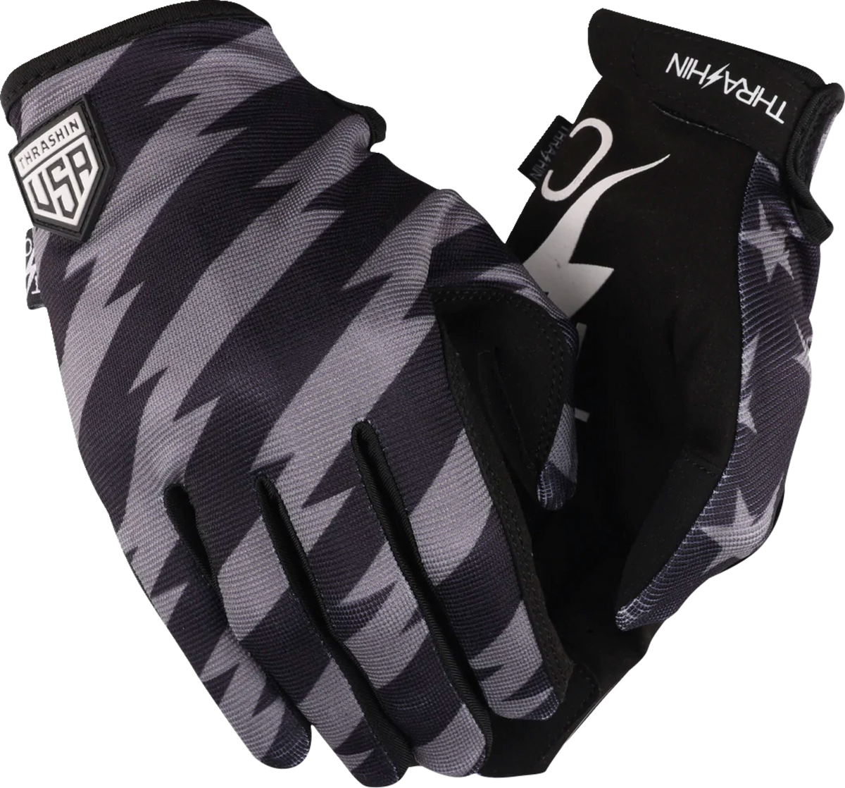 Stars & Bolts Stealth Gloves - Black/Gray - Small