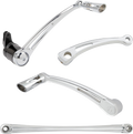 Deep Cut Foot Control Kit w/ Heel/Toe Shifter - Chrome