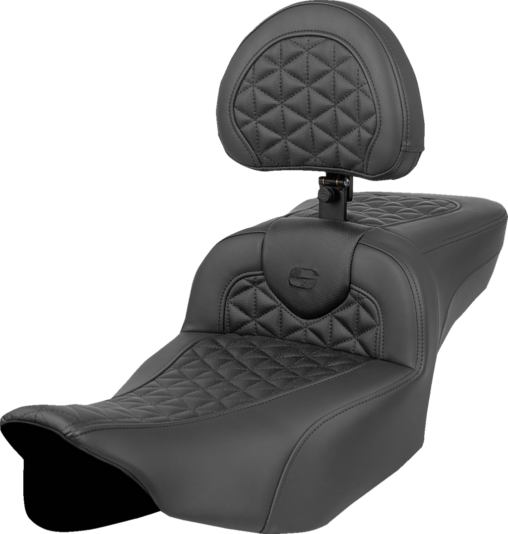 RoadSofa™ Tri Gripper Seat - Extended Reach - w/ Backrest - FLH/FLT '23-'24