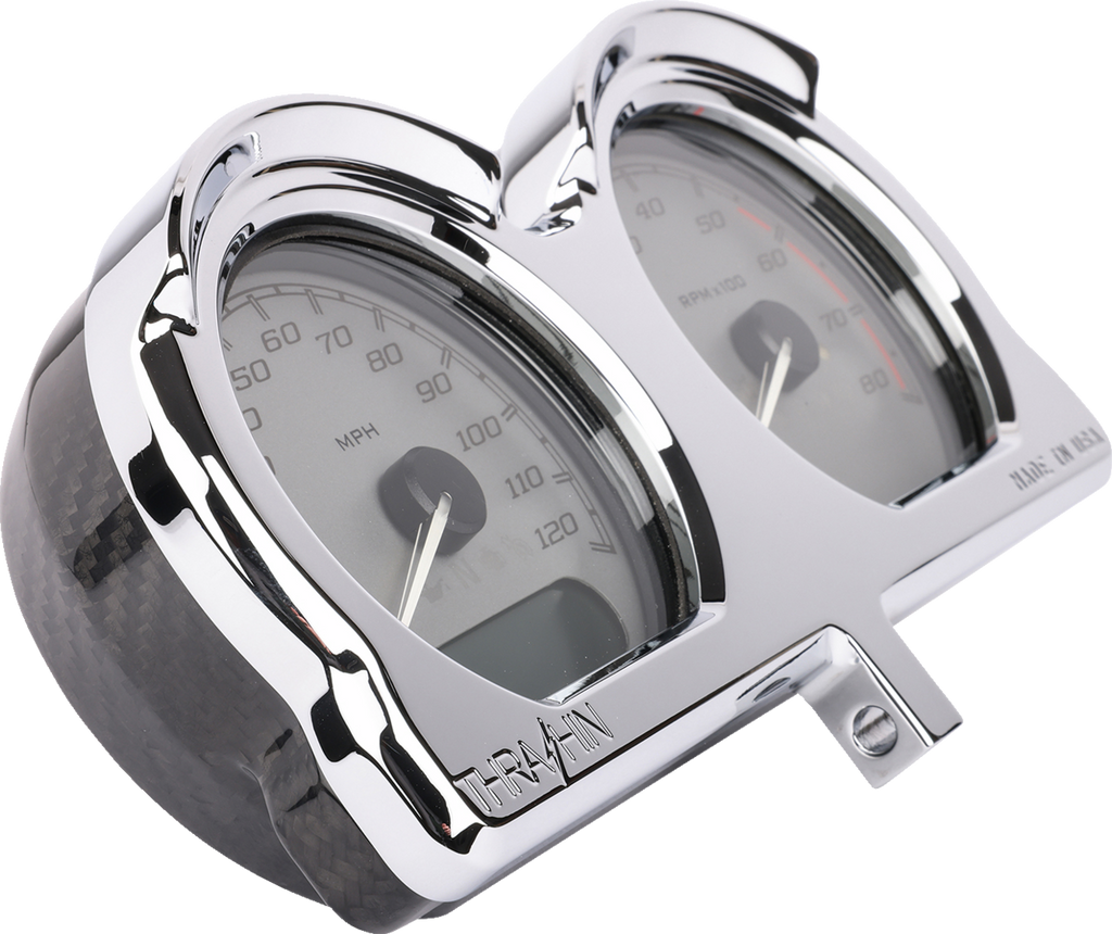 Gauge Relocation Kit - Front - Chrome