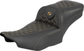 Roadsofa™ Extended Reach Seat - without Backrest - Gold Stitch - FLH/FLT '23-'25
