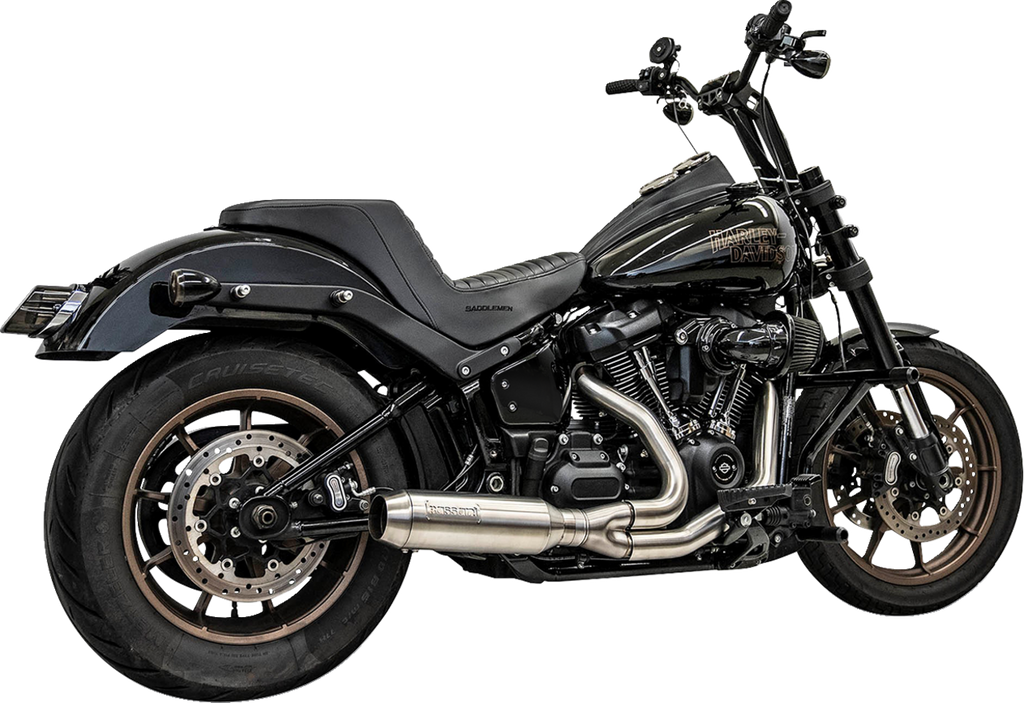 2-into-1 Exhaust System with Superbike Muffler - Stainless S