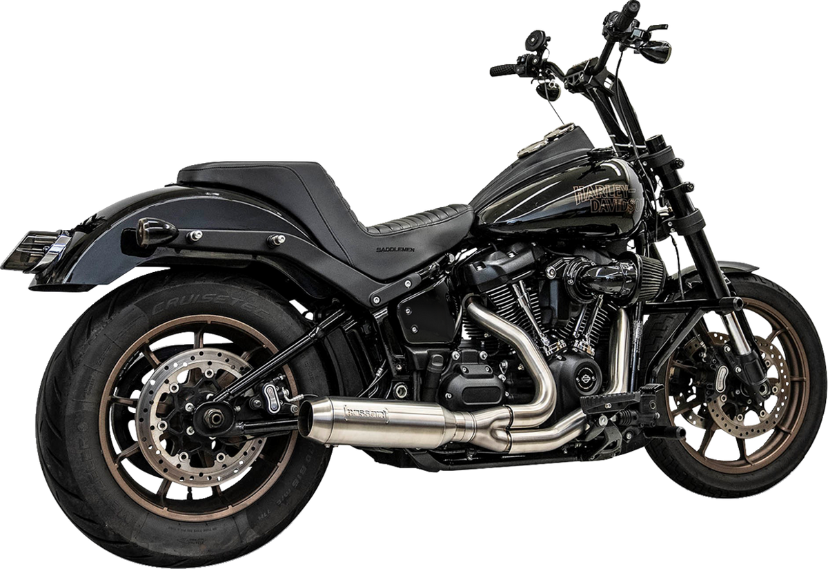 2-into-1 Exhaust System with Superbike Muffler - Stainless S