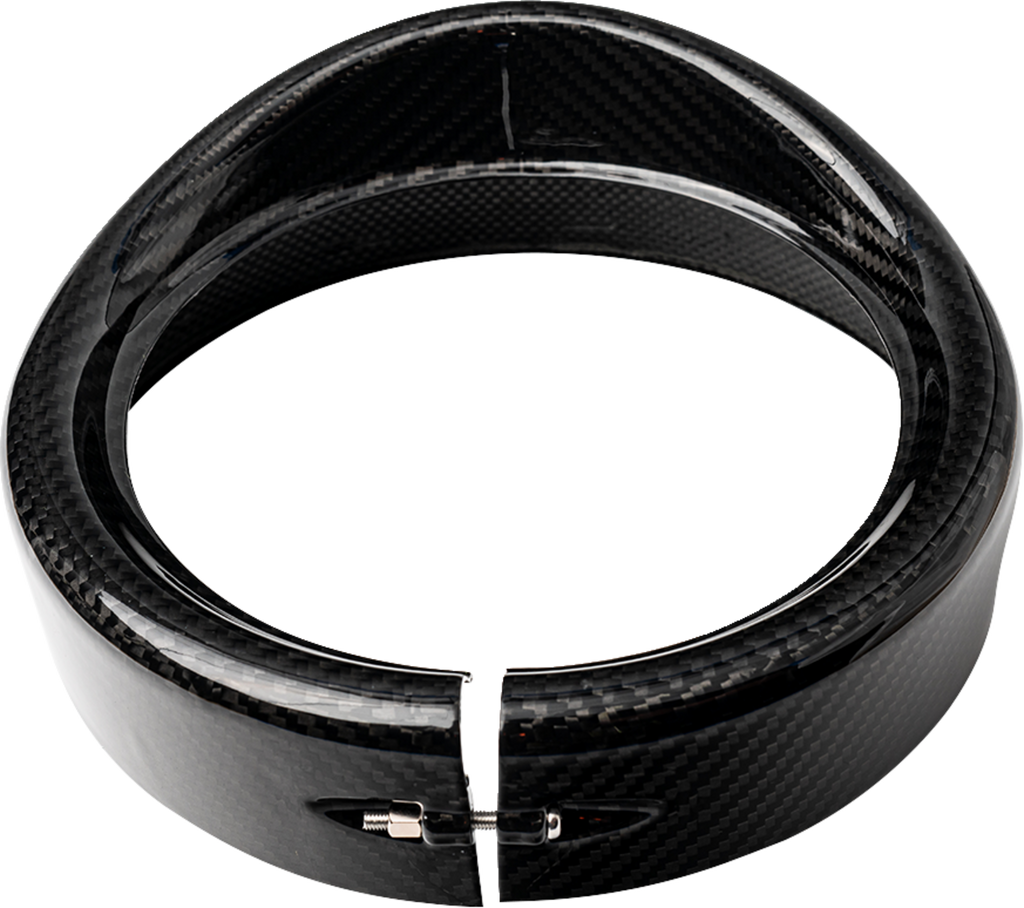 Headlight Trim w/ Visor - 7" - Gloss