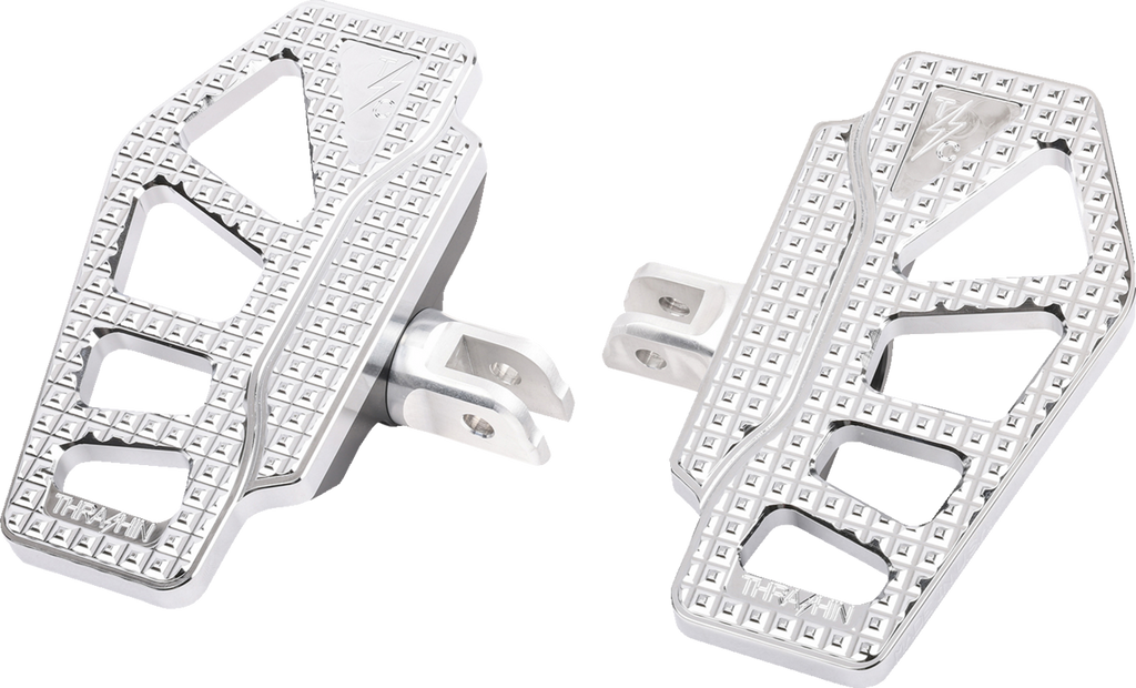 Apex Mini Floorboards - Driver - Chrome - Softail