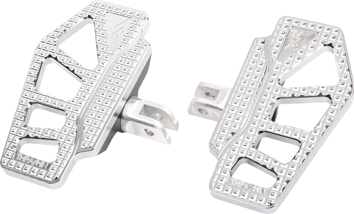 Apex Mini Floorboards - Driver - Chrome - Softail