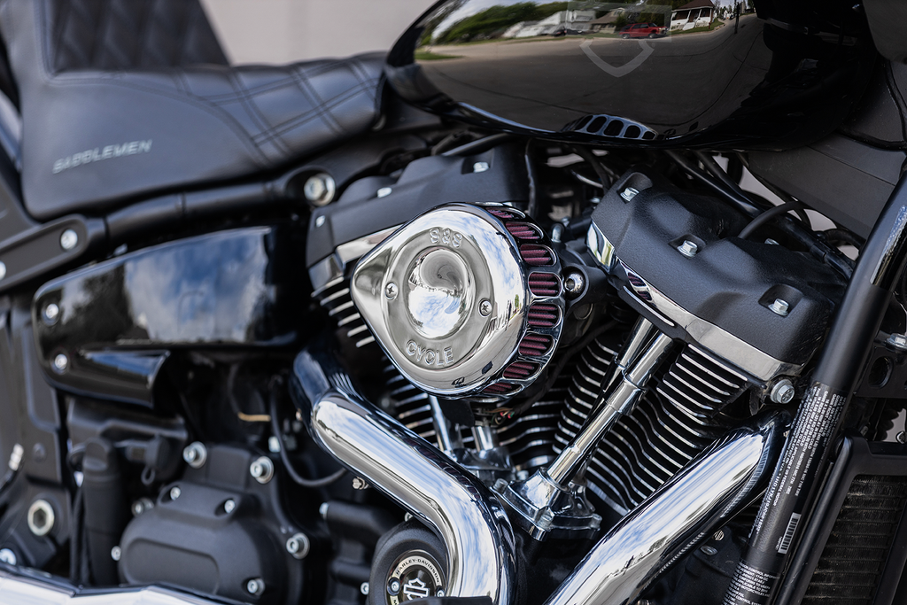 Air Cleaner Cover - Mini Teardrop - Chrome