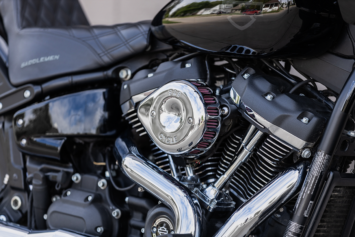 Air Cleaner Cover - Mini Teardrop - Chrome