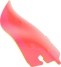 Ice Flare® Windshield - 6.5" - Pink Ice - '14-'25 FLHT/FLHX