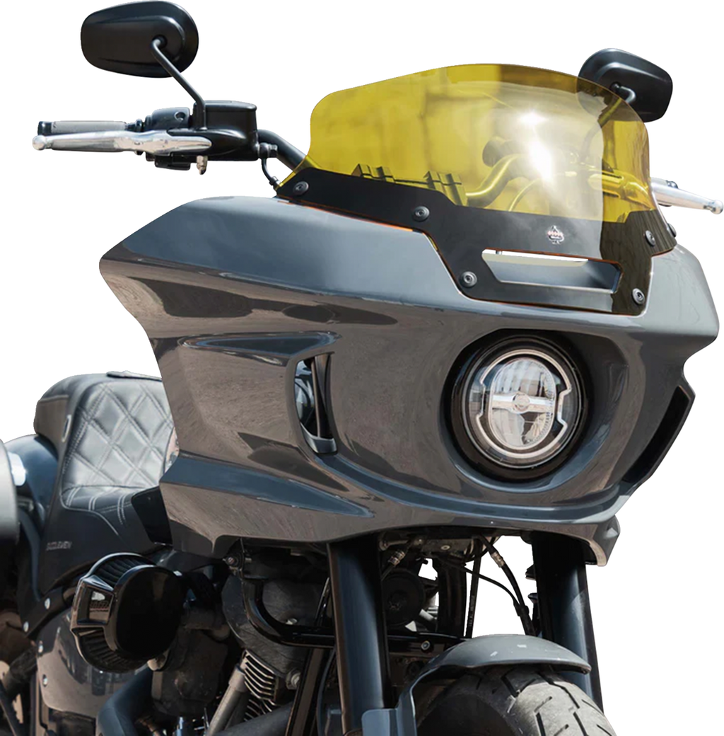 Kolor Flare® Windshield - 6" - Yellow - '22-'26 FXLRST